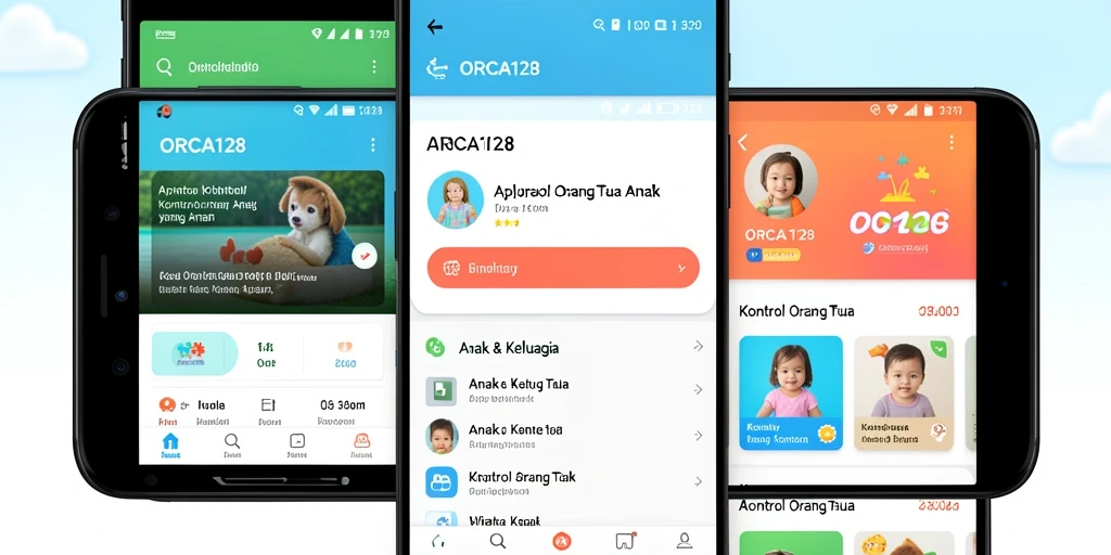 Tampilan antarmuka ORCA128 yang intuitif untuk kontrol orang tua.