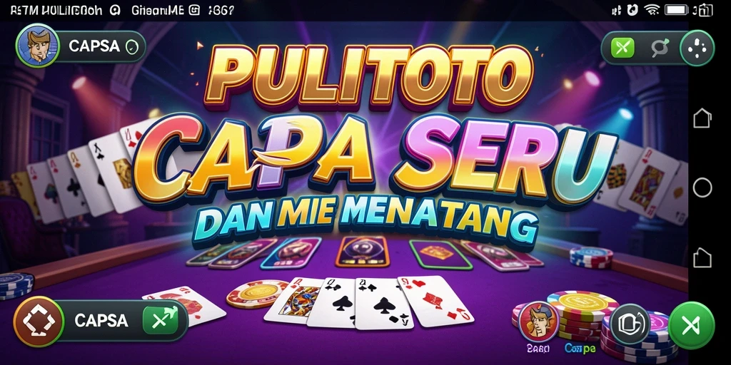 Tampilan antarmuka PULITOTO dengan fitur Capsa yang menarik.